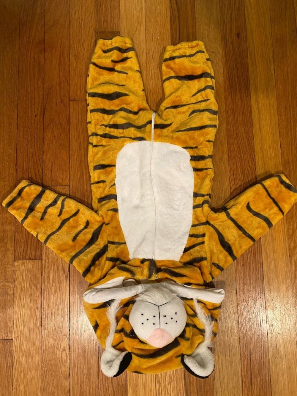 MICHLEY Baby Tiger Costume Hooded Plush Romper 0-6 Months Infant Halloween